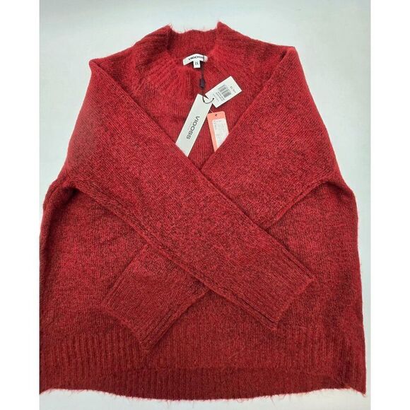 Vigoss Womens Soft Red Pullover Sweater 1X NWT Fuzzy Soft Festive - Picture 5 of 10